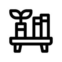 bookshelf line icon. vector icon for your website, mobile, presentation, and logo design.