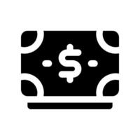 dinero glifo icono. vector icono para tu sitio web, móvil, presentación, y logo diseño.