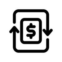 money flow line icon. vector icon for your website, mobile, presentation, and logo design.