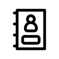 contact book line icon. vector icon for your website, mobile, presentation, and logo design.