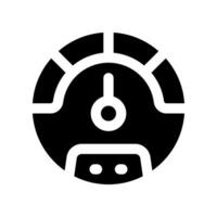 speedometer glyph icon. vector icon for your website, mobile, presentation, and logo design.
