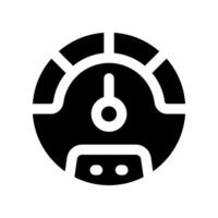 speedometer glyph icon. vector icon for your website, mobile, presentation, and logo design.