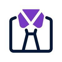 traje dúo tono icono. vector icono para tu sitio web, móvil, presentación, y logo diseño.