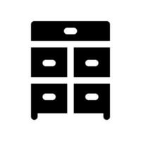 cabinet glyph icon. vector icon for your website, mobile, presentation, and logo design.