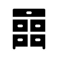 cabinet glyph icon. vector icon for your website, mobile, presentation, and logo design.