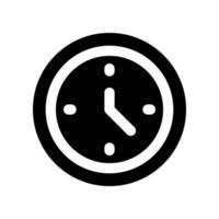 clock glyph icon. vector icon for your website, mobile, presentation, and logo design.