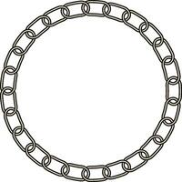 Chain link pattern, circle vector chain