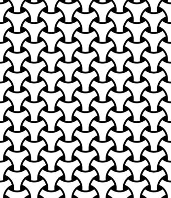 Seamless geometric mesh pattern illusion triangular mesh netting black circles