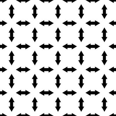 Seamless geometrical pattern index black arrows indicate tdirection side world