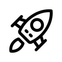 rocket line icon. vector icon for your website, mobile, presentation, and logo design.