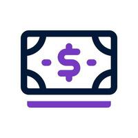 money duo tone icon. vector icon for your website, mobile, presentation, and logo design.