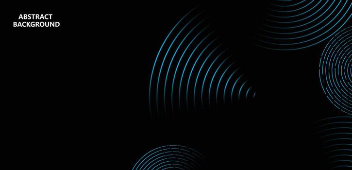 abstract blue wave background. Blue minimal round lines abstract background. Thin line wavy abstract vector background. Curve wave seamless pattern. Line art striped graphic template