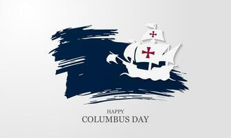 Happy Columbus Day background vector illustration