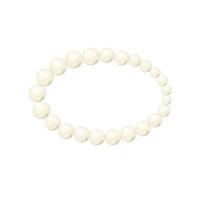Elegant pearl necklace illustration vector