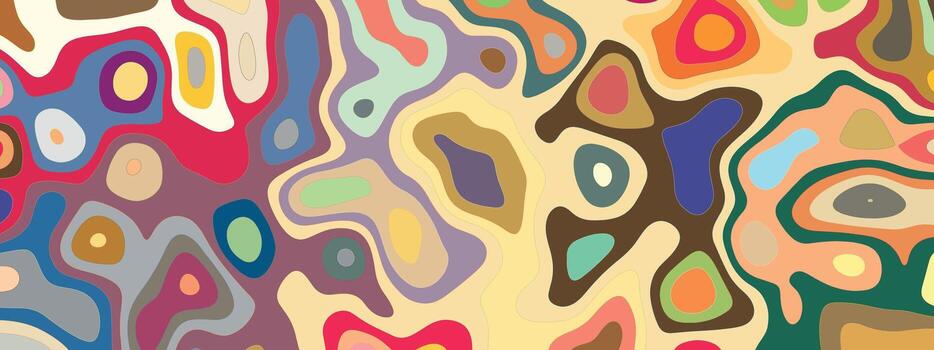 Paper cut topography background. Colorful papercut and multilayer cutout geometric pattern on the vector. Curved layers and shadow design. vector