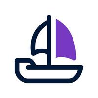 sailboat icon. vector icon for your website, mobile, presentation, and logo design.