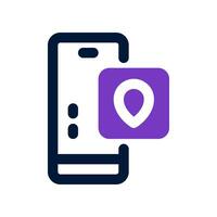 mobile gps icon. vector icon for your website, mobile, presentation, and logo design.