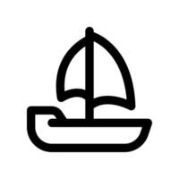 sailboat icon. vector icon for your website, mobile, presentation, and logo design.