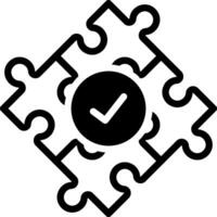 solid icon for solve vector