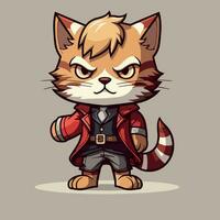 Cute Cat character cartoon vector illustration