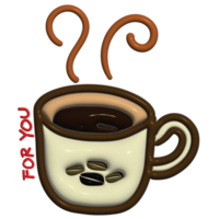 café tasse fumée odeur 3d Pause matin chaud png