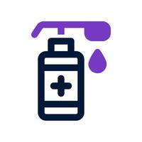 hand sanitizer duo tone icon. vector icon for your website, mobile, presentation, and logo design.