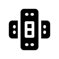 band aid glyph icon. vector icon for your website, mobile, presentation, and logo design.