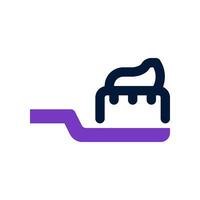 toothbrush duo tone icon. vector icon for your website, mobile, presentation, and logo design.