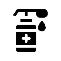 hand sanitizer glyph icon. vector icon for your website, mobile, presentation, and logo design.