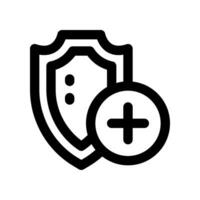 shield line icon. vector icon for your website, mobile, presentation, and logo design.