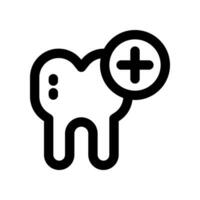 dental cuidado línea icono. vector icono para tu sitio web, móvil, presentación, y logo diseño.