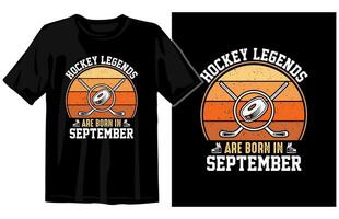 Hockey vintage t-shirt design vector, Hockey Vector illustration