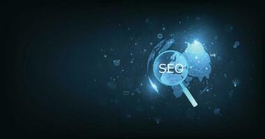 SEO Search Engine Optimization. vector