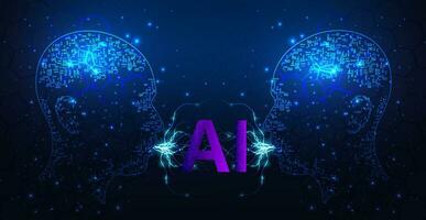 concepto de inteligencia artificial. vector