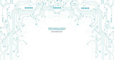 Concept of Technology blue circuit diagram. vector
