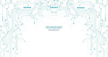 Concept of Technology blue circuit diagram. vector