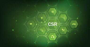 CSR concept design. vector
