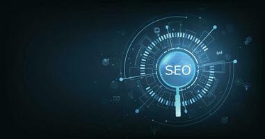 SEO, Search Engine Optimization concept. vector