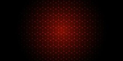 Dark technology hexagonal background. vector