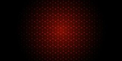 Dark technology hexagonal background. vector