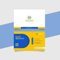 Modern and Minimalist Business Card Template vector