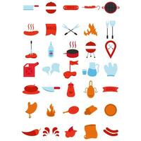 BBQ Element Design. Easy To Edit. EPS 10 vector