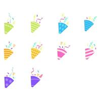 Birthday Popper Design. Easy To Edit. EPS 10 vector