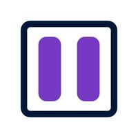 pause icon. vector icon for your website, mobile, presentation, and logo design.