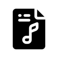 music file icon. vector icon for your website, mobile, presentation, and logo design.