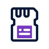 sd card icon. vector icon for your website, mobile, presentation, and logo design.