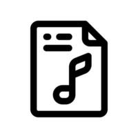 music file icon. vector icon for your website, mobile, presentation, and logo design.