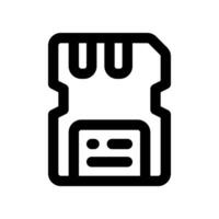 sd card icon. vector icon for your website, mobile, presentation, and logo design.