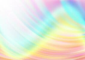 Light Multicolor, Rainbow vector pattern with curved circles.