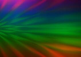 Dark Multicolor, Rainbow vector glossy bokeh pattern.